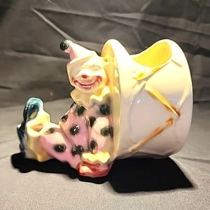American Bisque clown planter